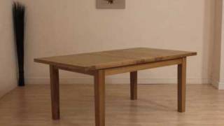 Solid Oak Extendable Dining Table Wealth