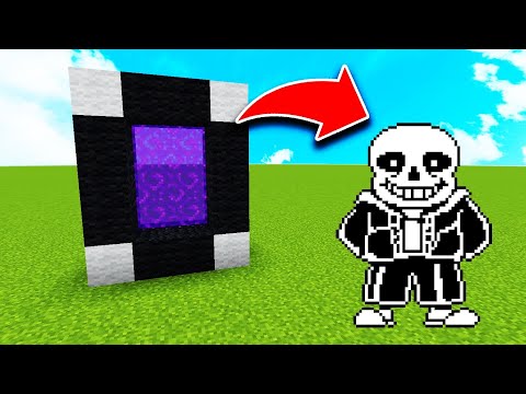 How To Make a Portal to the Undertale Dimension in MCPE (Minecraft PE)