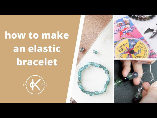 Professional Elastic or Stretch Bracelet Tutorial Uses No Glue