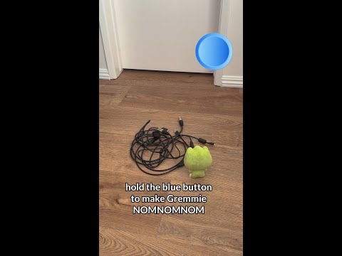 Hold the blue button