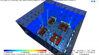 Natural convection simulation using Flowsquare+