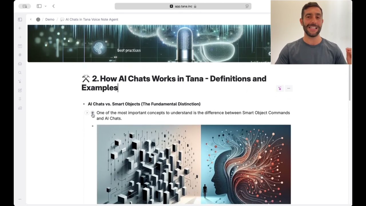 Masterclass on AI Chats in Tana Voice Note Agent