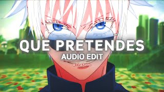 Que Pretendes - Bad Bunny, J Balvin [Edit Audio]