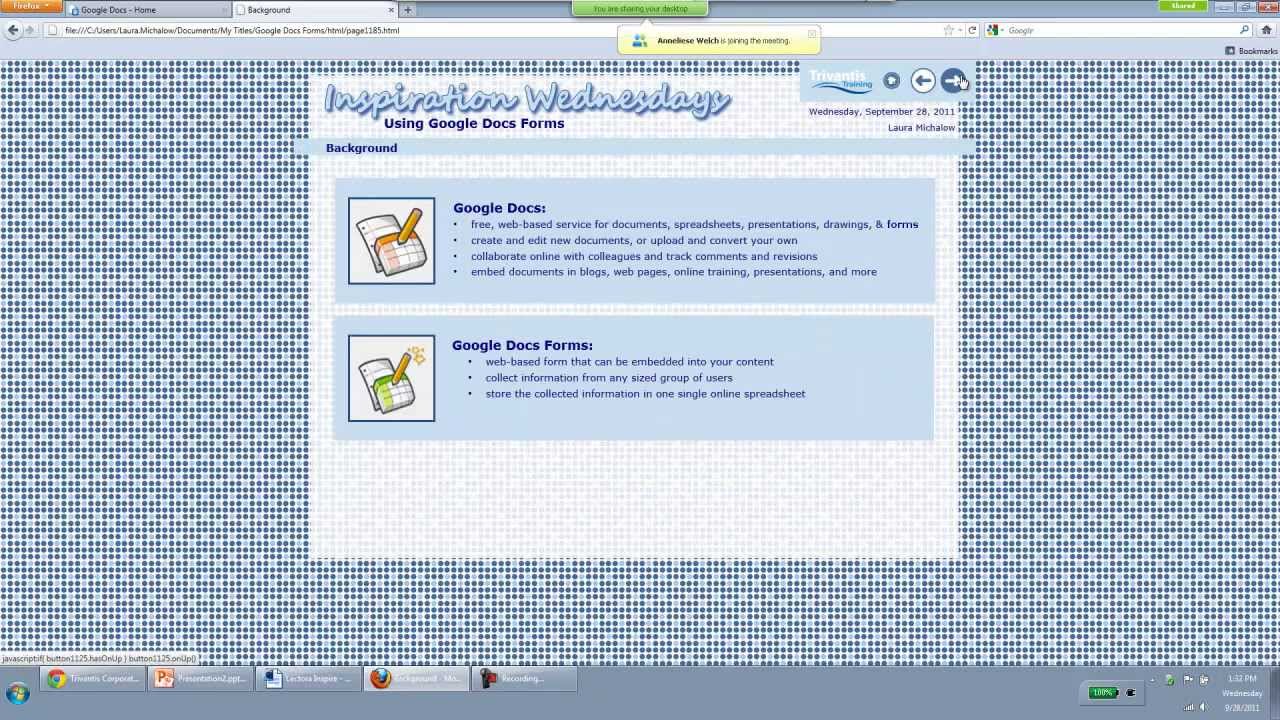 Incorporating Google Docs Forms in Lectora e-Learning Software - YouTube