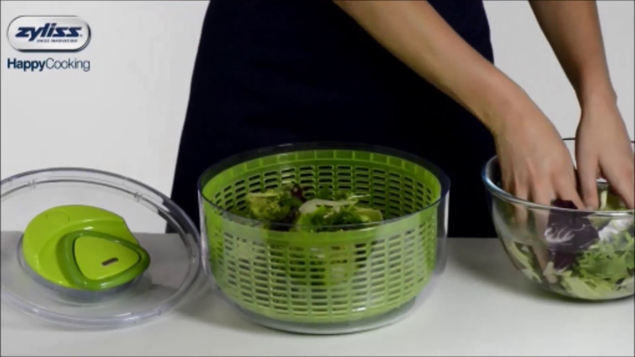 Prep Solutions Easy Pull Salad Spinner Green