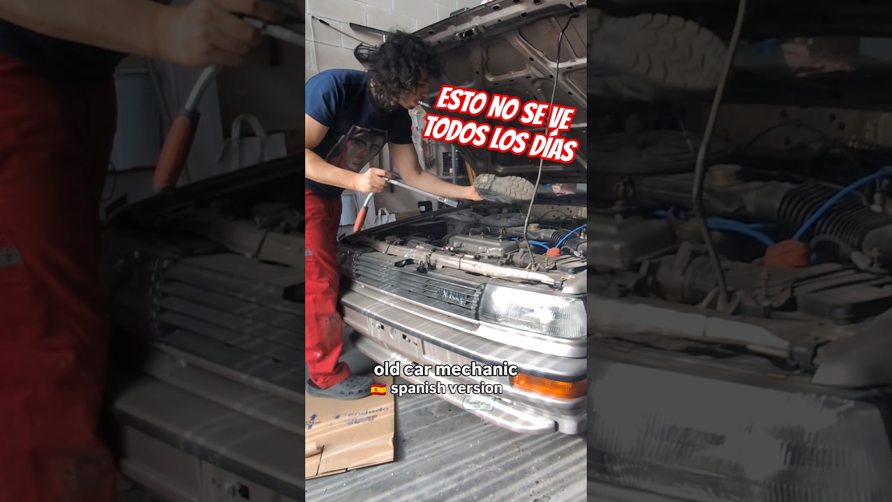 ABSOLUTE CINEMA 🙌 Así se arreglaban los coches de antes 🔧🇪🇸 #humor #autos #coches #mecanica #memes