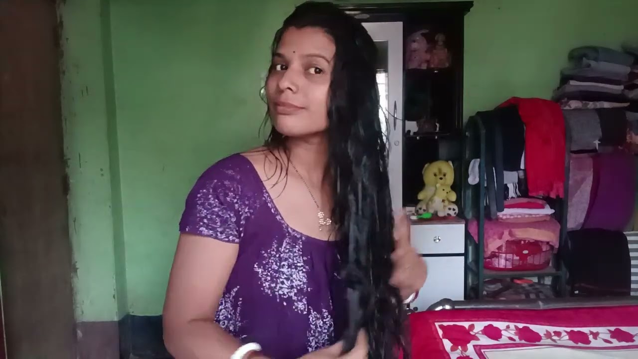 Mi long hair dry #YouTube long hair video#like subscribe my channel 💖💖💖💖💖