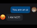 Convincing ai bots that they are actually ai