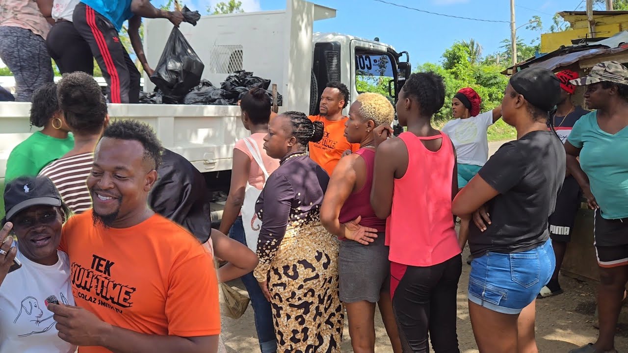 Hurricane relief || over 30 barrels || packages for 2 communities || food and household essentials