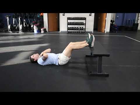 Feet Elevated Hamstring Bridge