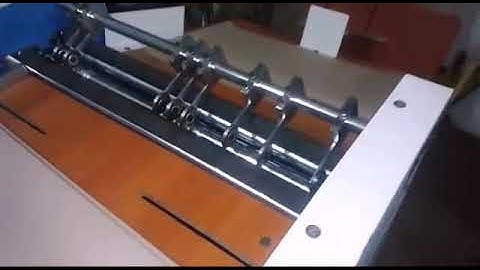 Paper Bag Creasing Machine. +91-8122447049