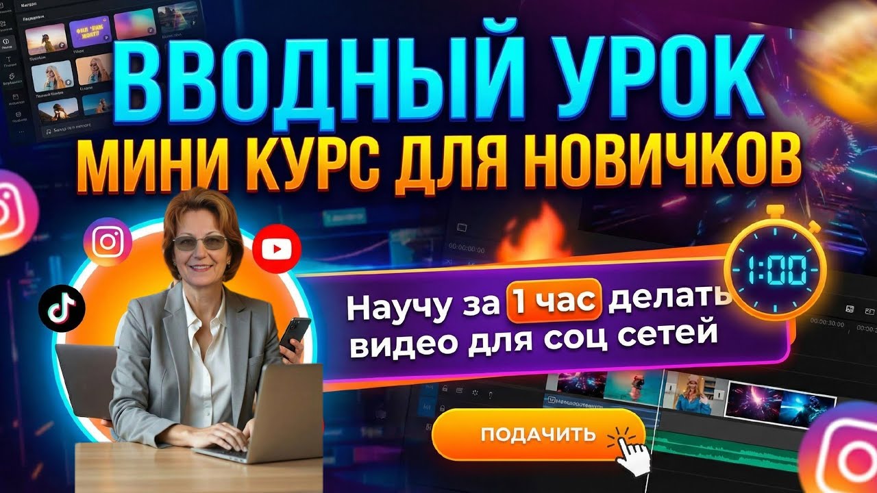 ВВОДНЫЙ УРОК Мини курса по созданию видео с нейросетями.