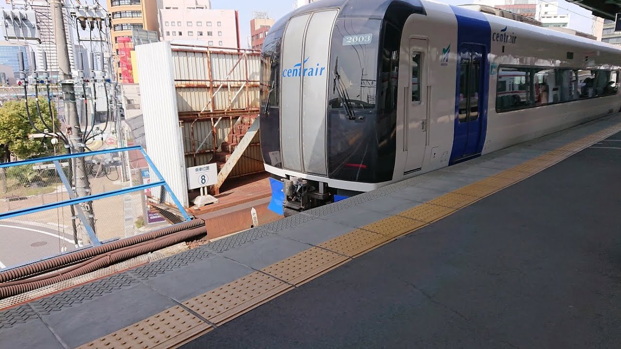 【右側面車窓 速度計】 名鉄ミュースカイ 名鉄岐阜 → 中部国際空港 【岐阜始発】