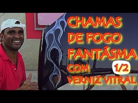 Pintura Automotiva - Chamas Fantásma com Verniz Vitral 1/2