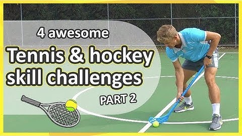 4 tennis & hockey ball-handling challenges: Part 2 (grades K-3) | Teaching Fundamentals of PE