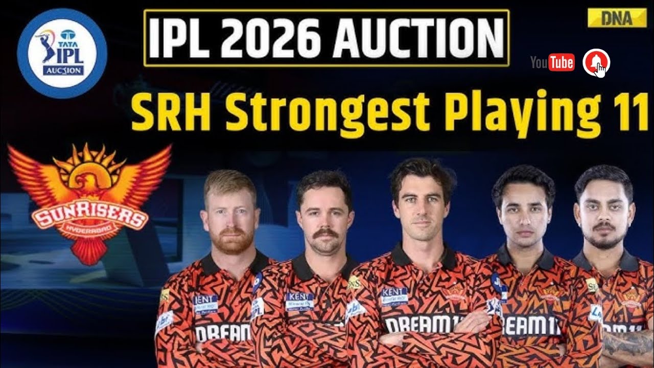 SRH best playing 11 ipl 2026///SRH Full squad ipl action 2026///