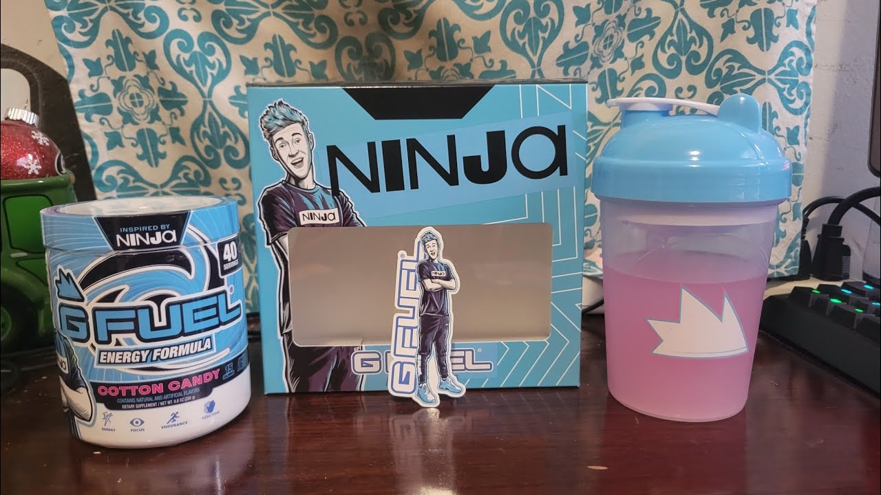 Ninja Cotton Candy Gfuel Flavor Collectors Edition Unboxing And Taste