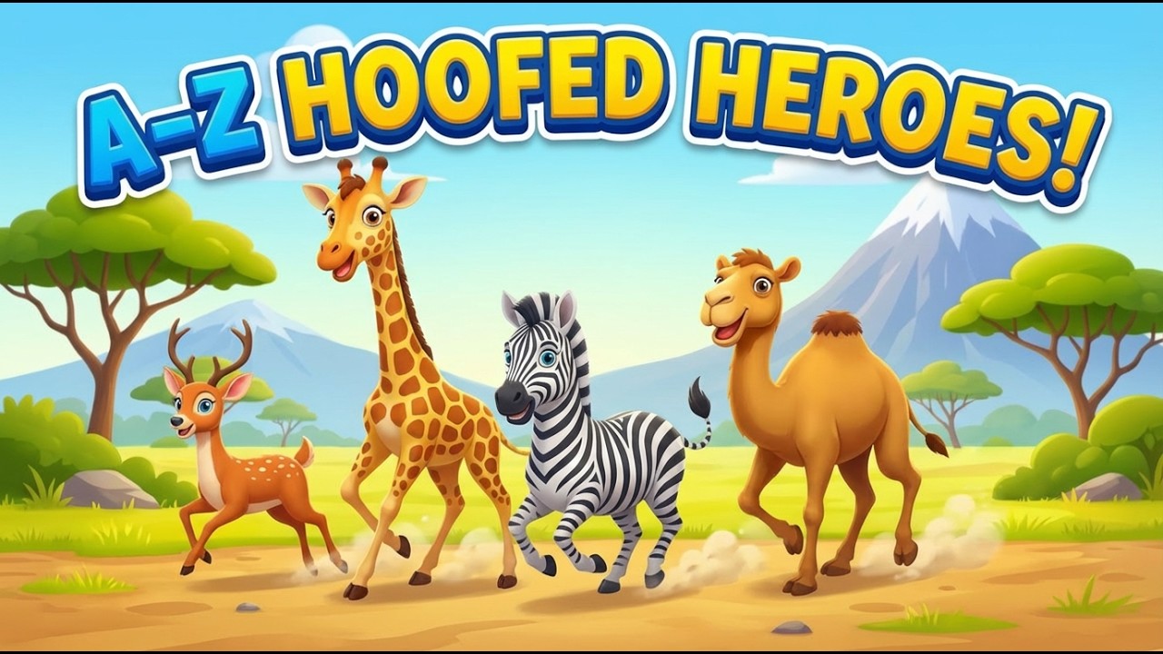 Learn Hoofed Animals from A to Z | Fun facts about amazing animals for kids!