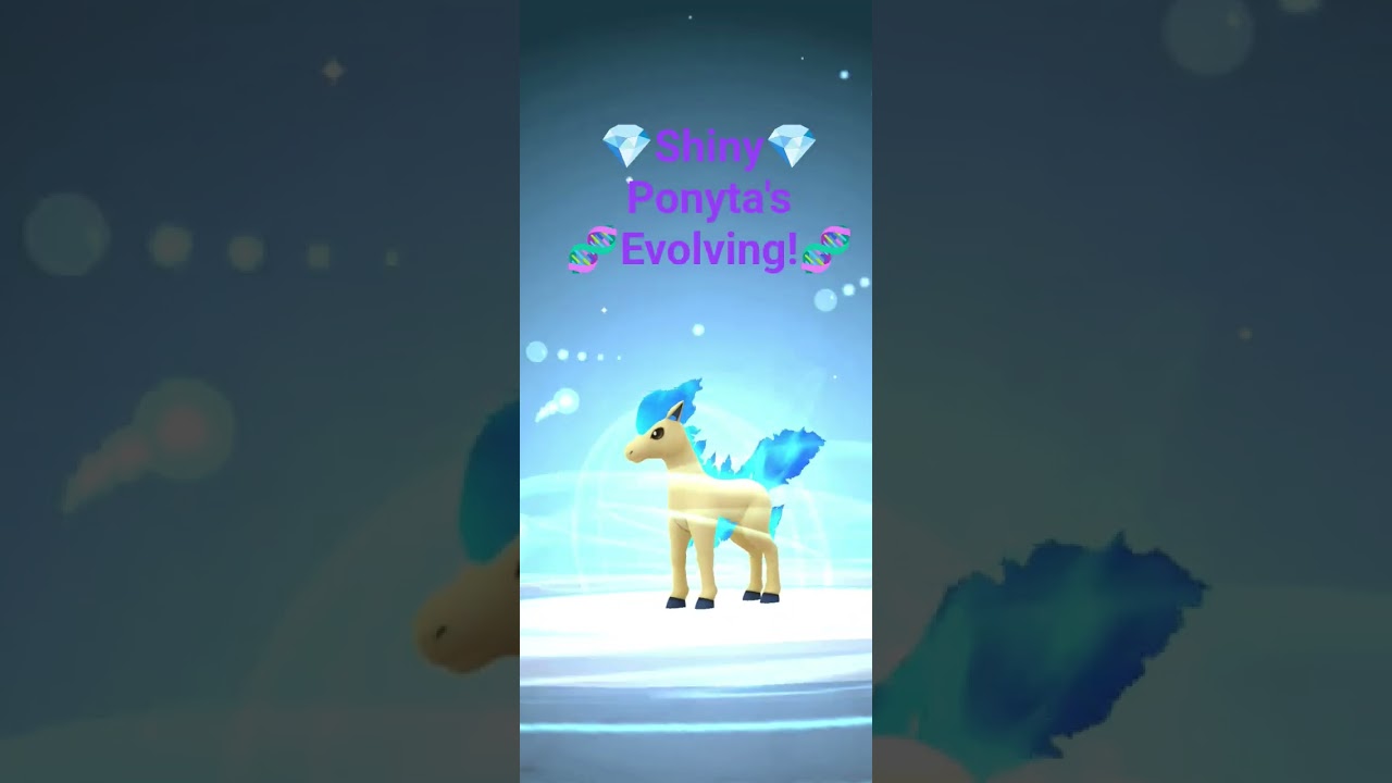 Shiny Ponyta's Evolving! Pokemon Go Evolution Shiny Rapidash
