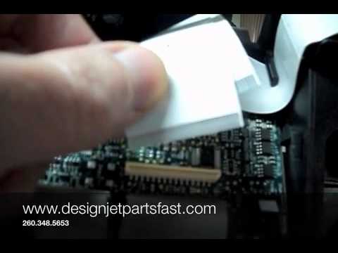 Designjet 500 Trailing Cable Install Youtube