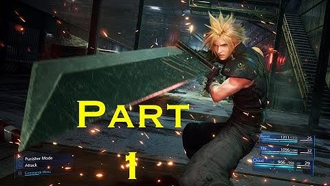 FINAL FANTASY 7 REMAKE Walkthrough Gameplay Part 1 - INTRO (FF7 REMAKE)