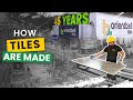 How tiles are made  tiles     sikandrabad tile manufacturing plant  orientbell tiles