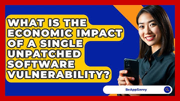What Is The Economic Impact Of A Single Unpatched Software Vulnerability? - Be App Savvy