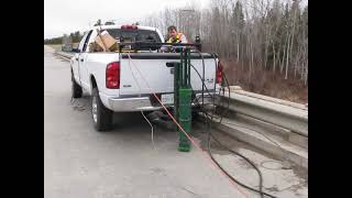 Impact Excitation of a Bridge Using a Hydraulic Hammer for Modal Testing