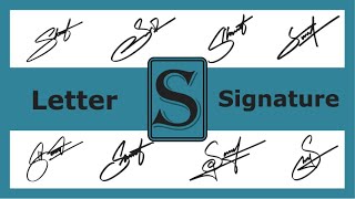 How to Draw S Signature in Different Style | Signature Style Of letter S | The Kazis |