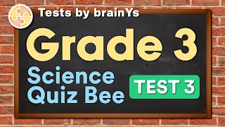 Science Quiz Bee for Grade 3 | Quiz 3 | Quiz by brainYs