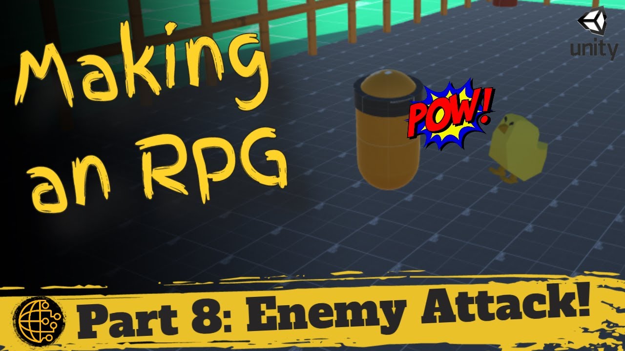 Creating a 3D RPG in Unity (Part 8: Taking damage from an enemy) - YouTube