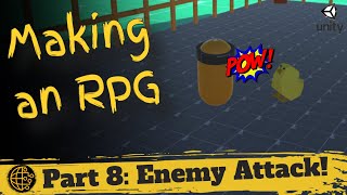 Creating a 3D RPG in Unity (Part 8: Taking damage from an enemy)
