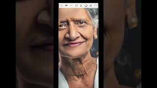 🔥🔥Old woman sketchbook face Smooth photo editing#photography Autodesk CB editing#shorts#ytshorts