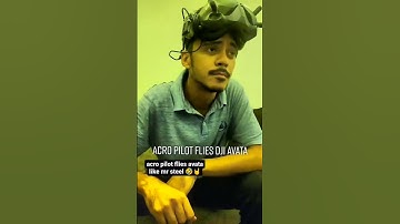 acro pilot flies DJI avata with motion controller