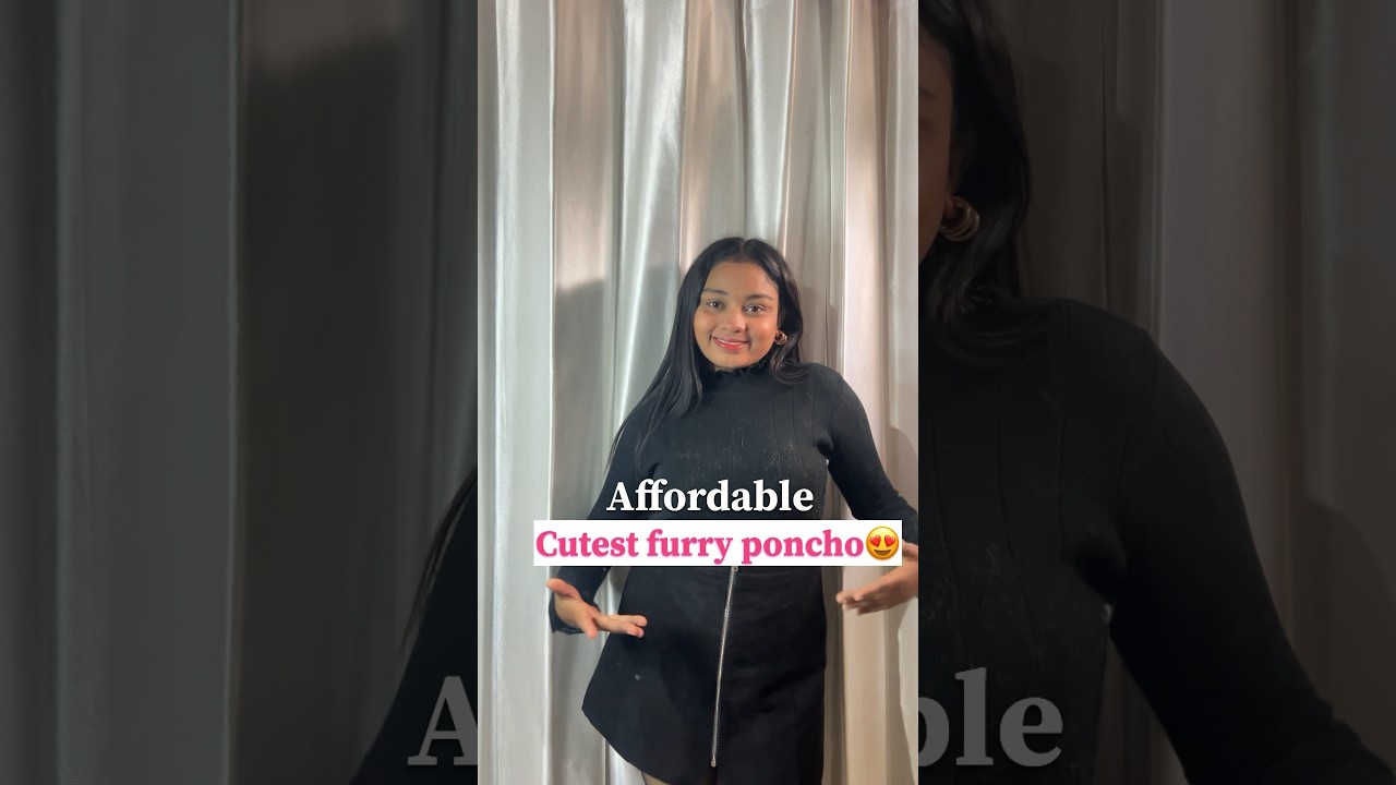 Cute furry poncho 😍🫶 Just ₹350 