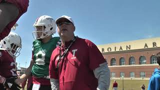 Troy Football Spring Practice - No. 3