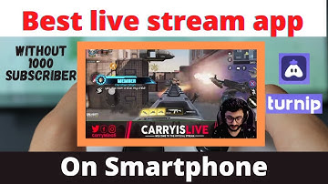 How To Live Stream With Turnip App ( without 1000 Subscribers )