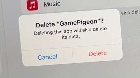 How to Delete Game Pigeon on iPad - Uninstall Game Pigeon on iPad