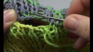 Stricken - Maschenstich Beim Rippenmuster