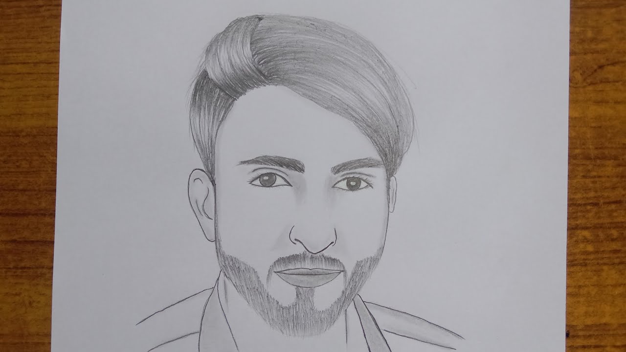 A boy drawing - step by step || how to draw a boy - pencil sketch