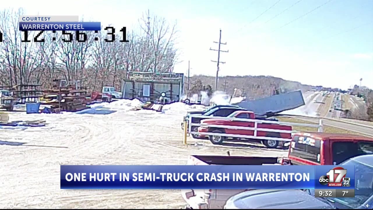 Truck driver seriously injured in Warren County crash - YouTube