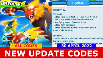 *ALL CODES WORK* [UPDATE 14] NEW CODES! Weapon Fighting Simulator ROBLOX | April 30, 2022