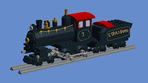 How To Build A Lego 4-4-0 Strasburg No. 3 Miniature Steam Locomotive🇺🇸