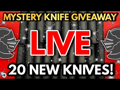 MYSTERY KNIFE GIVEAWAY LIVE WITH METAL COMPLEX! 20 NEW KNIVES + KNIVES & KNONSENSE!