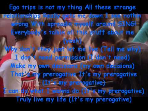 Glee-My Prerogative Lyrics