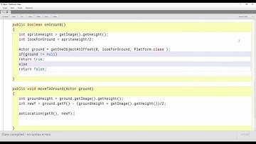 Falling - Improved - Greenfoot Platformer