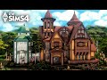 MANSION WITH ATTACHED GREENHOUSE (NO CC) - The Sims 4 Relaxing Speed Build