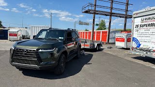 Towing with my Lexus GX550 - Set up, drive mode, and 5,600lbs out back!