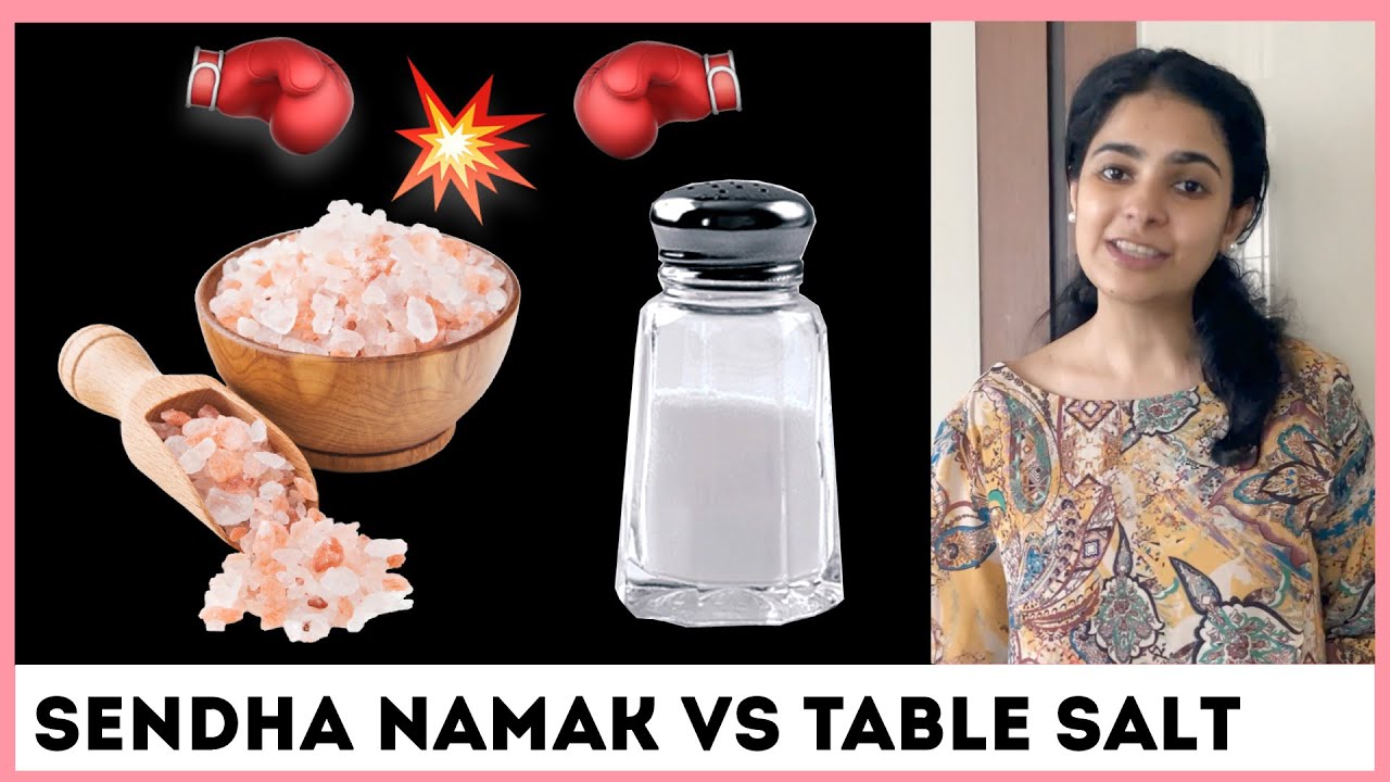 Sendha Namak Vs Table Salt What's The Difference? YouTube