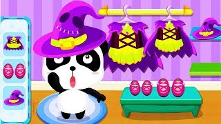 Baby Panda's Supermarket | Grocery Store Halloween Shopping |  BabyBus Game Video screenshot 3